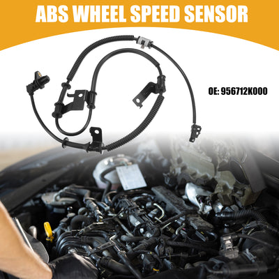 Harfington ABS Sensor No.956712K000 - Car Front Right ABS Wheel Speed Sensor - for Kia Soul 2012 ABS Metal Black - 1 Pc