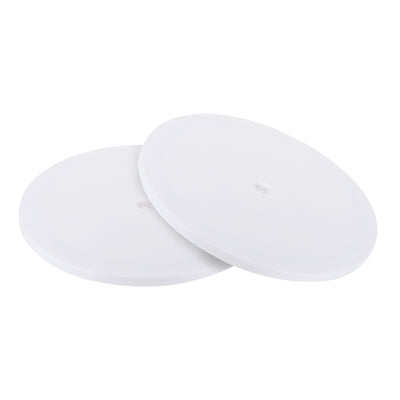 Harfington 12Inch Lazy Susan Turntable Acrylic Ball Bearing Rotating Tray Pack of 2(White)