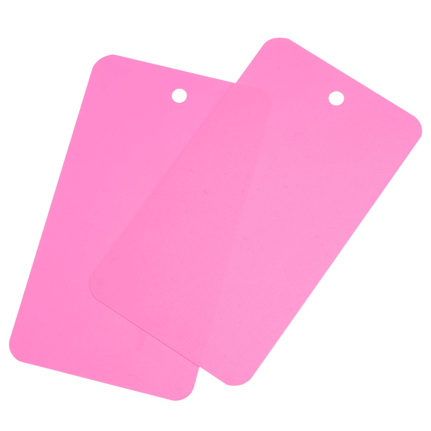 Harfington Waterproof Wires Plastic Shipping Tags,for Product Identification Tags,Valve Marking,Outdoor Tagging,1.97x3.54 Inch Pink 50Packs