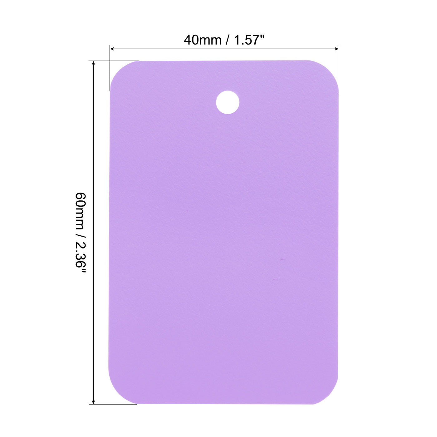 Harfington Waterproof Wires Plastic Shipping Tags,for Product Identification Tags,Valve Marking,Outdoor Tagging,1.57x2.36 Inch Purple 50Packs