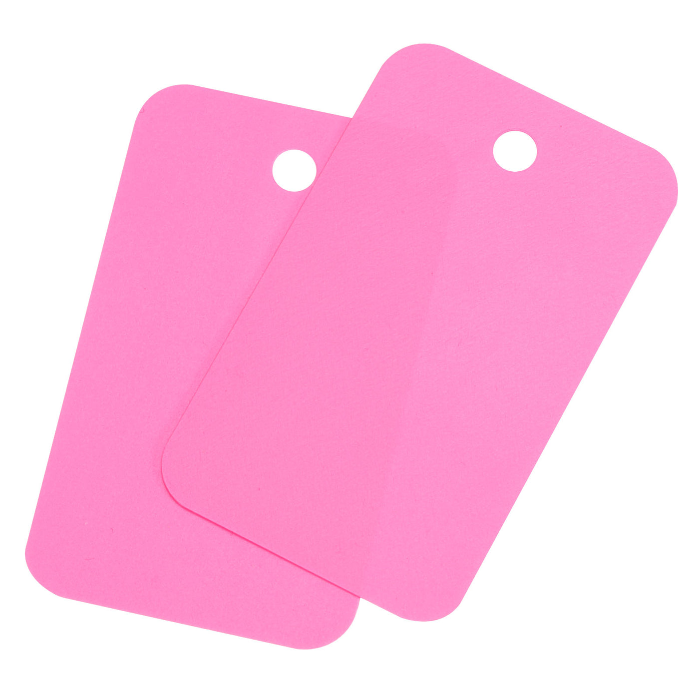 Harfington Waterproof Wires Plastic Shipping Tags,for Product Identification Tags,Valve Marking,Outdoor Tagging,1.18x1.97 Inch Pink 50Packs