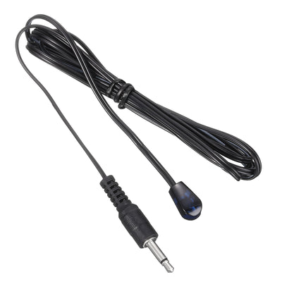 Harfington 1PCS IR Infrared Emitter Extension Cable 4.9ft Long 3.5mm Jack Single Black Head