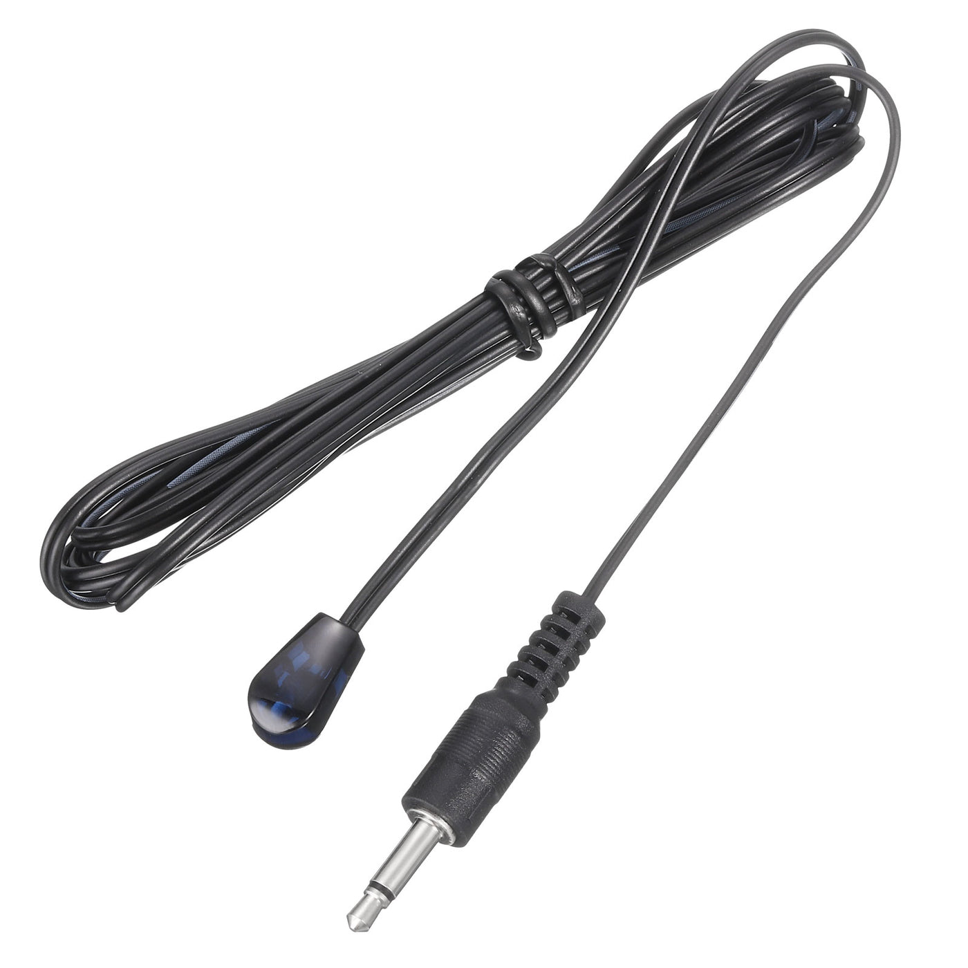 Harfington 1PCS IR Infrared Emitter Extension Cable 4.9ft Long 3.5mm Jack Single Black Head