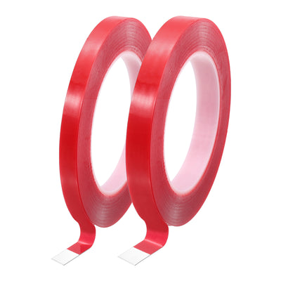 Harfington Heat Resistant Tape, 32.8ft 0.2 0.39 Inch Adhesive Tape 0.5mm Thick Red