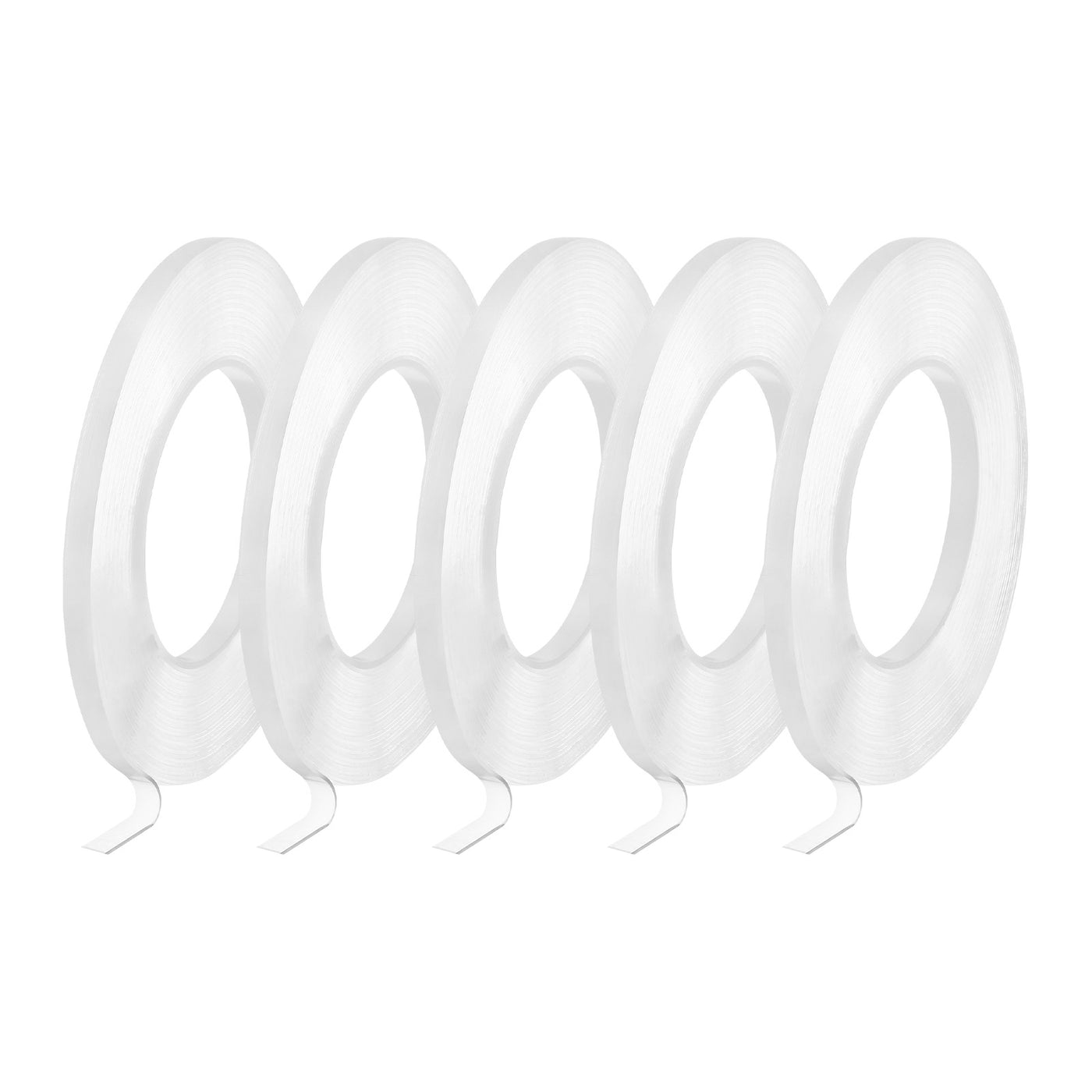 Harfington Heat Resistant Tape, 32.8ft x 0.24 Inch Adhesive Tape 1mm Thick Clear 5Pcs