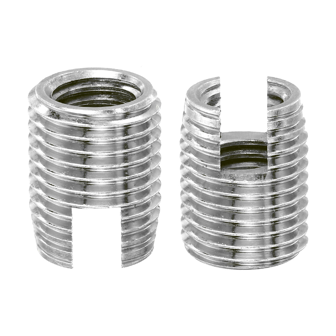 uxcell Uxcell Self Tapping Threaded Inserts, 5pcs Inner M10 M14x18 303 Stainless Steel Nuts