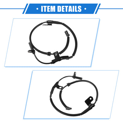 Harfington ABS Wheel Speed Sensor Compatible for Kia Sorento 2007-2009 Base EX LX 3.3L 3.8L 4WD, Custom Plastic Black Front Right Passenger Side No.95671-3E310