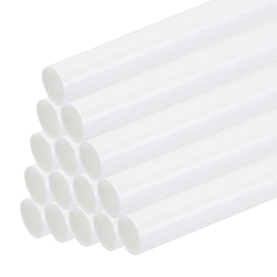 Harfington 25pcs 10" Plastic Model Tube ABS Round Tube 0.2" OD White Easy Processing for Architectural Model Making DIY