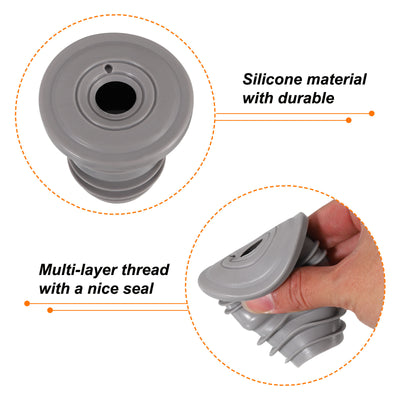 Harfington Uxcell Drain Pipe Seal Ring for 35-40mm PVC Drainage Pipes, Grey