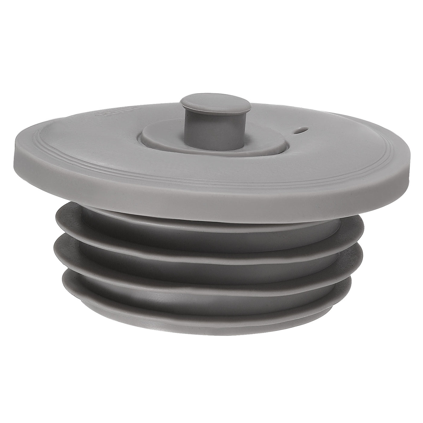 uxcell Uxcell Drain Pipe Seal Ring with Plug for 60-65mm PVC Drainage Pipes, Grey