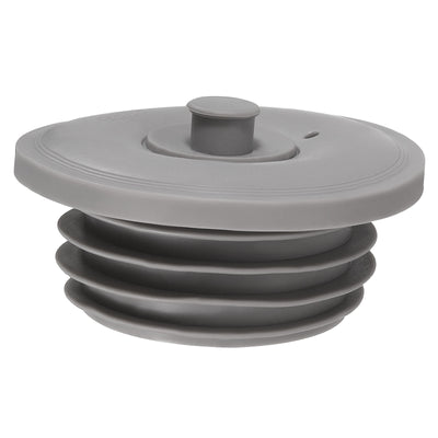 Harfington Uxcell Drain Pipe Seal Ring with Plug for 60-65mm PVC Drainage Pipes, Grey