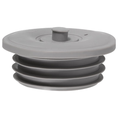 Harfington Uxcell Drain Pipe Seal Ring with Plug for 70-75mm PVC Drainage Pipes, Grey