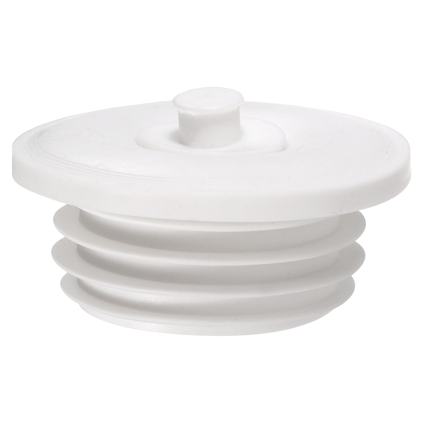 uxcell Uxcell Drain Pipe Seal Ring with Plug for 60-65mm PVC Drainage Pipes, White