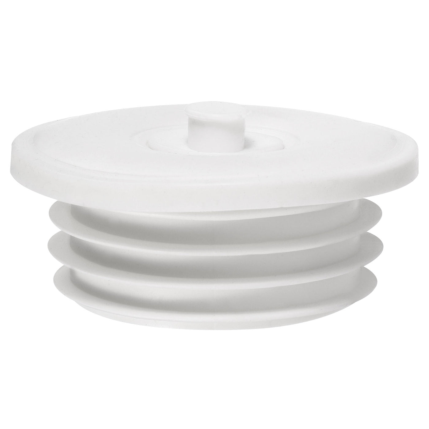 uxcell Uxcell Drain Pipe Seal Ring with Plug for 70-75mm PVC Drainage Pipes, White