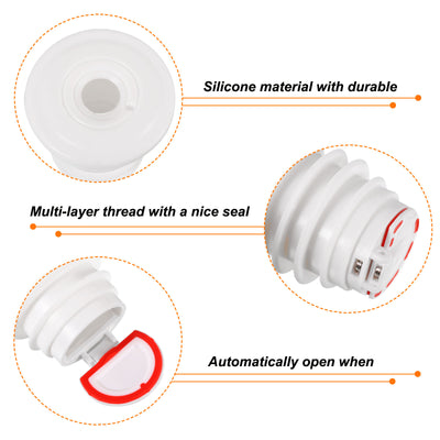 Harfington Uxcell 1Pcs Drain Pipe Seal Ring, Silicone Ring for 40mm/1.57" PVC Drainage Pipes