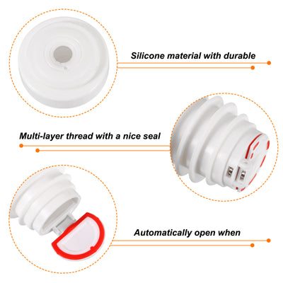 Harfington Uxcell 2Pcs Drain Pipe Seal Ring, Silicone Ring for 75mm/2.95" PVC Drainage Pipes