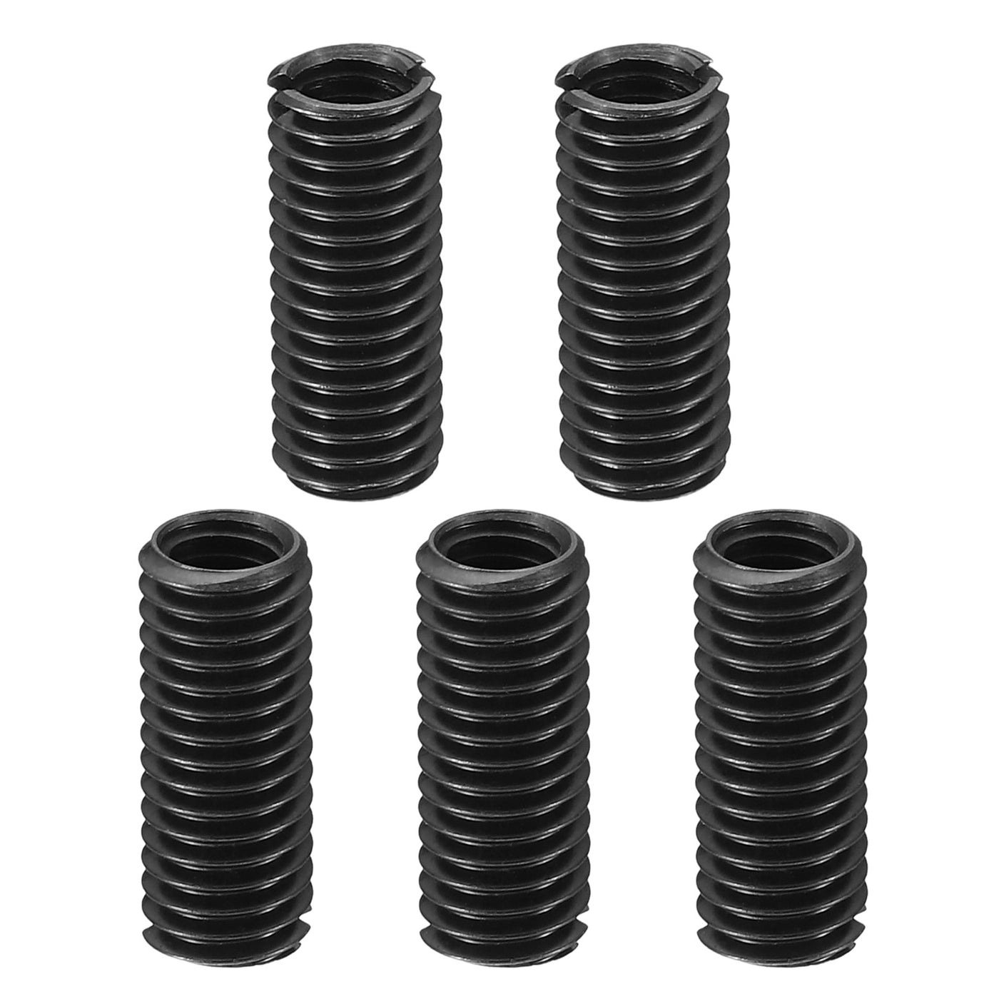 Harfington Grade 8.8 Carbon Steel Threaded Repair Insert Nut, 5pcs M6x1 Female to M8x1.25 Male High Strength Screw Sleeve Inserts Reducing Adapter Reducer 20mm