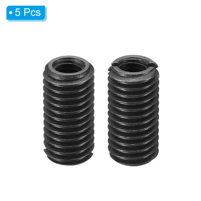 Harfington Grade 8.8 Carbon Steel Threaded Repair Insert Nut, 5pcs M6x1 Female to M10x1.5 Male High Strength Screw Sleeve Inserts Reducing Adapter Reducer 20mm