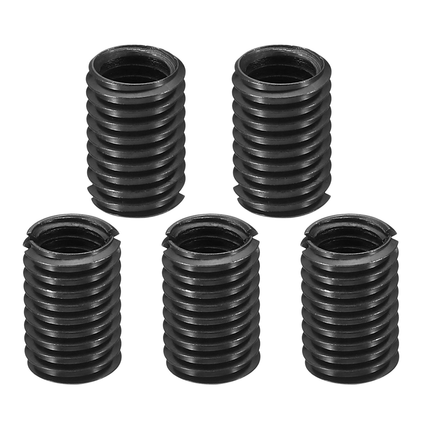 Harfington Grade 8.8 Carbon Steel Threaded Repair Insert Nut, 5pcs M8x1.25 Female to M10x1.5 Male Screw Sleeve Inserts Reducing Adapter Reducer 15mm