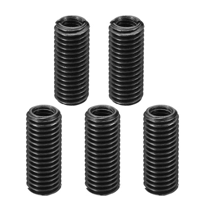 Harfington Grade 8.8 Carbon Steel Threaded Repair Insert Nut, 5pcs M8x1.25 Female to M12x1.75 Male Screw Sleeve Inserts Reducing Adapter Reducer 30mm