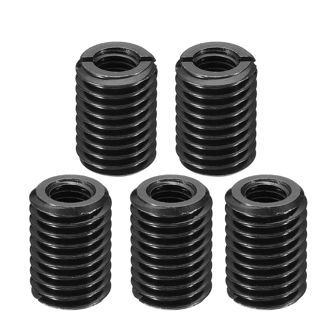 Harfington Grade 8.8 Carbon Steel Threaded Repair Insert Nut, 5pcs M8x1.25 Female to M14x2 Male High Strength Screw Sleeve Inserts Reducing Adapter Reducer 20mm