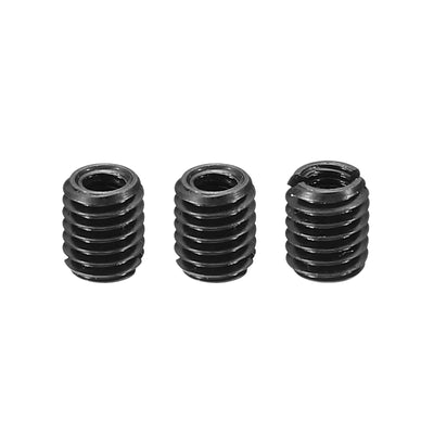 Harfington 3Stk 45# Karbonstahl Gewinde Reparatur Einsatzmutter M3x0.5 Weiblich bis M5x0.8 Männlich Hochfeste Schraube Hülse Einsätze Reduziermutter Adapter Reduzierstück 6mm