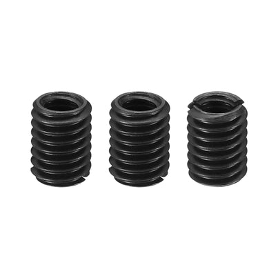 Harfington 3Stk 45# Karbonstahl Gewinde Reparatur Einsatzmutter M4x0.7 Weiblich bis M6x1 Männlich Hochfeste Schraube Hülse Einsätze Reduziermutter Adapter Reduzierstück 8mm