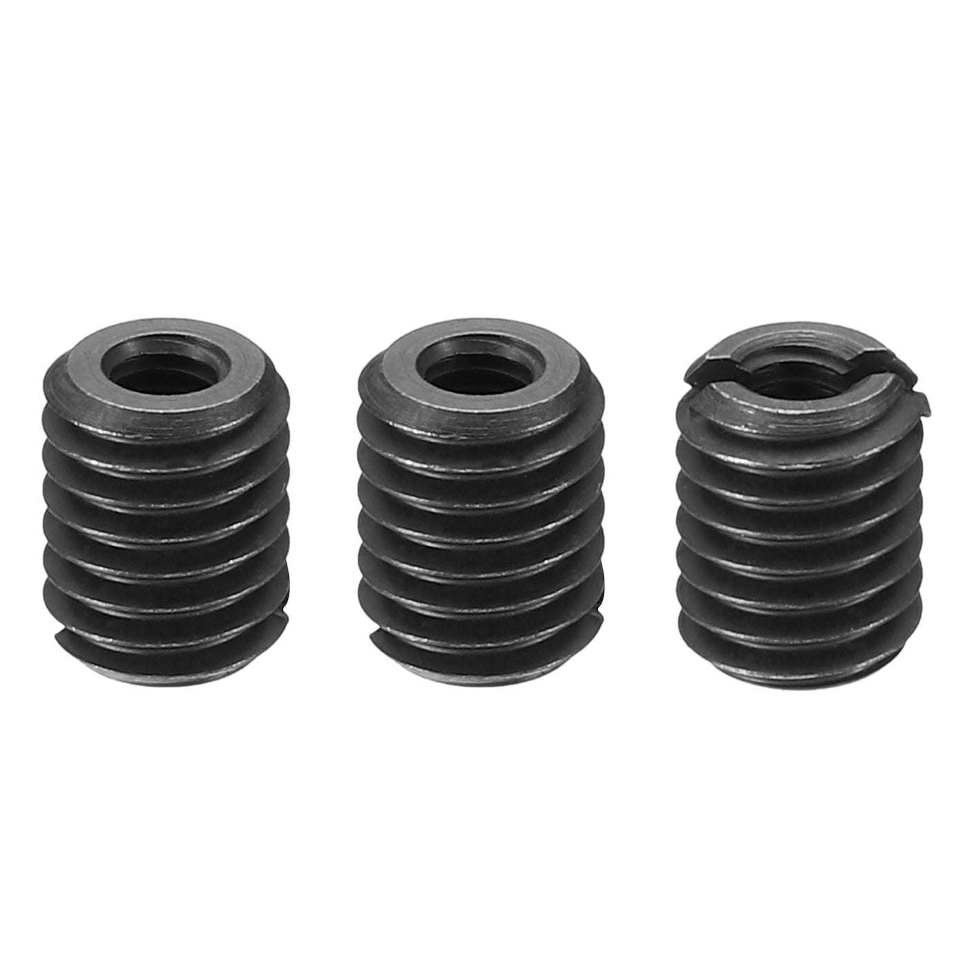 Harfington Grade 8.8 Carbon Steel Threaded Repair Insert Nut, 3pcs M4x0.7 Female to M8x1.25 Male High Strength Screw Sleeve Inserts Reducing Adapter Reducer 10mm