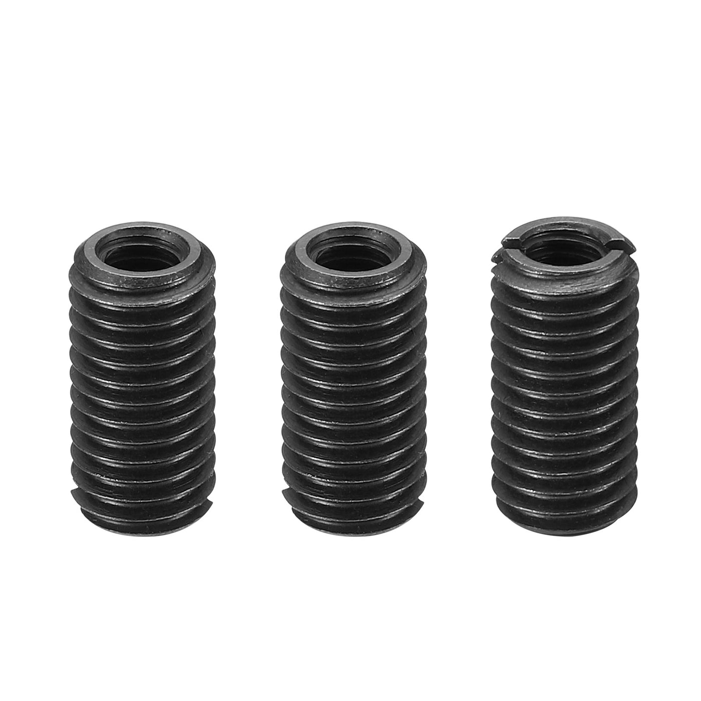 Harfington Grade 8.8 Carbon Steel Threaded Repair Insert Nut, 3pcs M6x1 Female to M10x1.5 Male High Strength Screw Sleeve Inserts Reducing Adapter Reducer 20mm