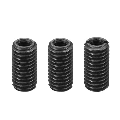 Harfington Grade 8.8 Carbon Steel Threaded Repair Insert Nut, 3pcs M6x1 Female to M10x1.5 Male High Strength Screw Sleeve Inserts Reducing Adapter Reducer 20mm