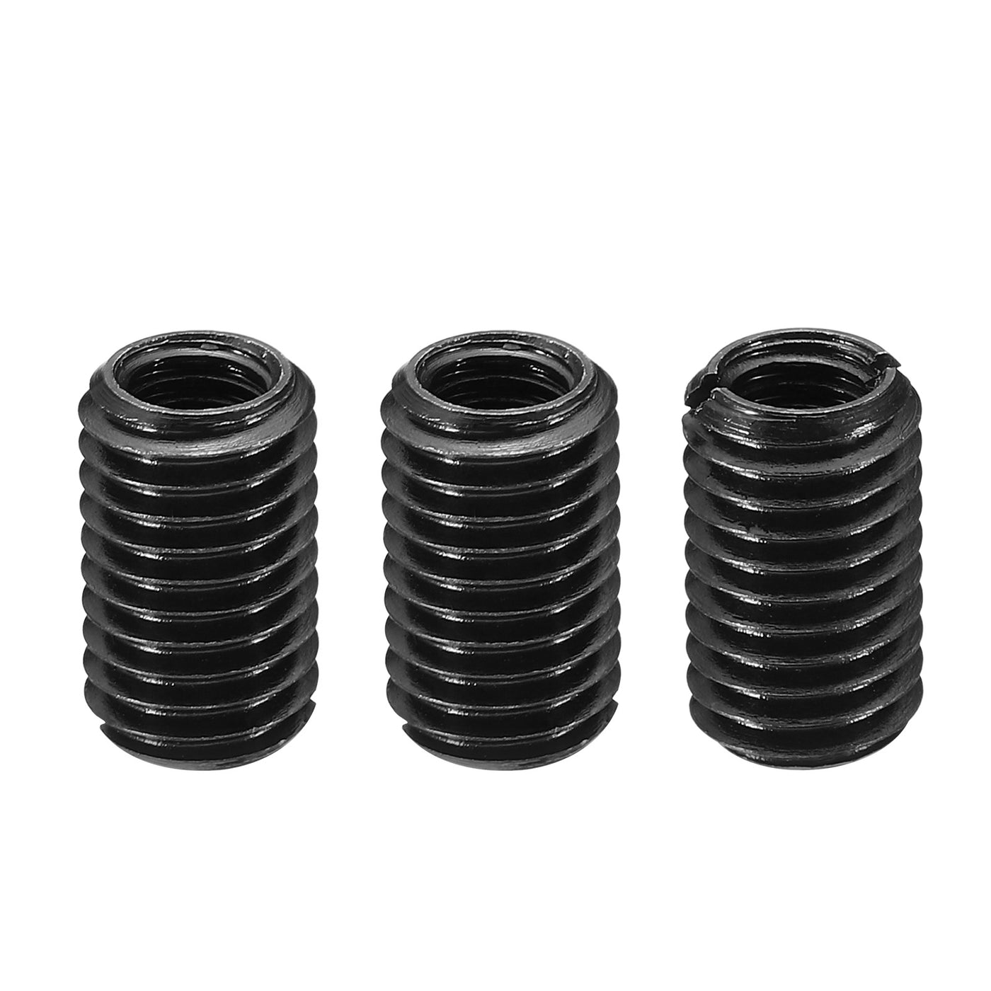 Harfington Grade 8.8 Carbon Steel Threaded Repair Insert Nut, 3pcs M8x1.25 Female to M12x1.75 Male Screw Sleeve Inserts Reducing Adapter Reducer 20mm