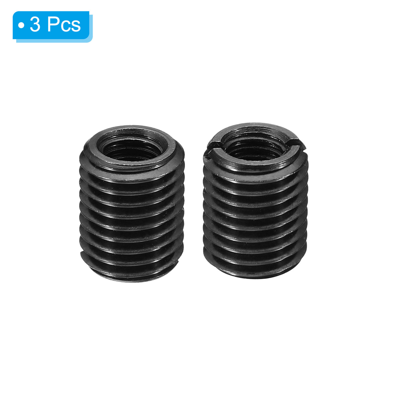 Harfington Grade 8.8 Carbon Steel Threaded Repair Insert Nut, 3pcs M10x1.5 Female to M16x-2 Male High Strength Screw Sleeve Inserts Reducing Adapter Reducer 20mm