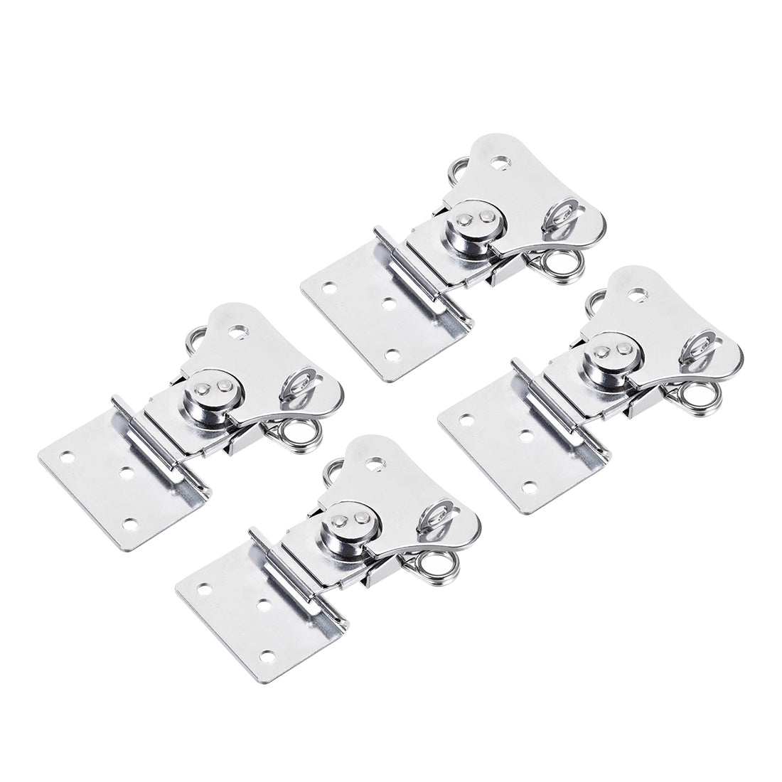 uxcell Uxcell Twist Latches, Iron Spring Loaded Butterfly Twist Latch for Box, 3.7x2.6" 4Pcs