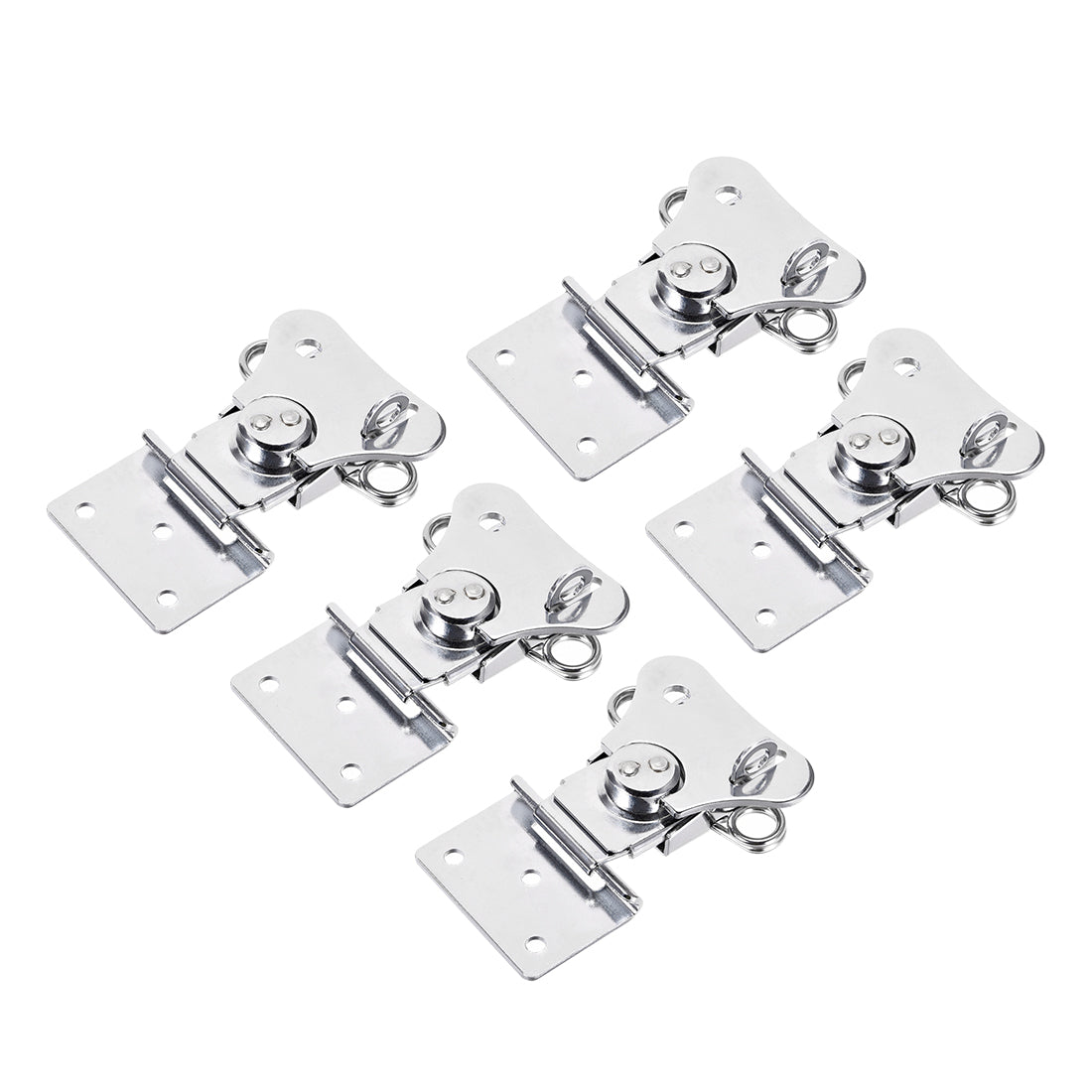 uxcell Uxcell Twist Latches, Iron Spring Loaded Butterfly Twist Latch for Box, 3.7x2.6" 5Pcs