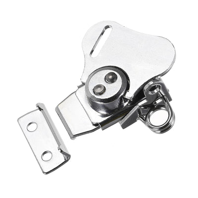 Harfington Uxcell Twist Latches, Iron Spring Loaded Butterfly Twist Latch for Box, 2.2x2" 1Pcs