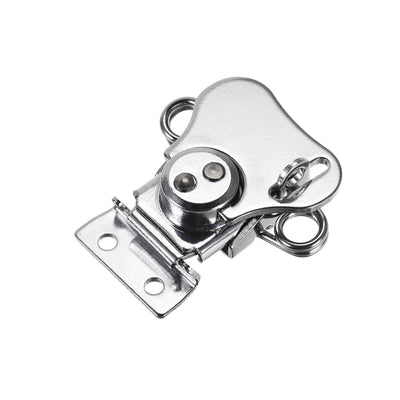 Harfington Uxcell Twist Latches, Iron Spring Loaded Butterfly Twist Latch for Box, 2.2x2" 1Pcs