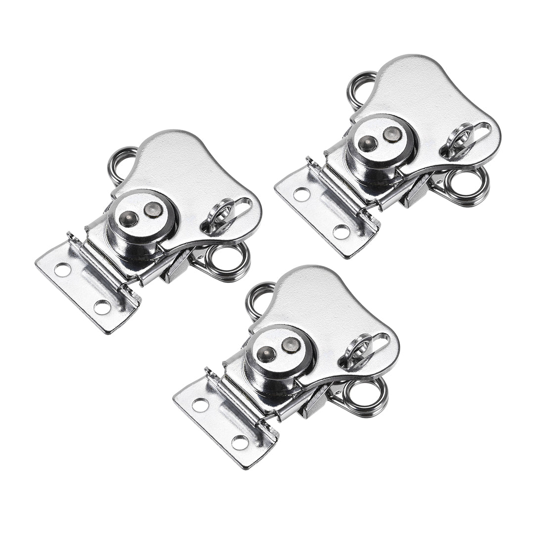 uxcell Uxcell Twist Latches, Iron Spring Loaded Butterfly Twist Latch for Box, 2.2x2" 3Pcs