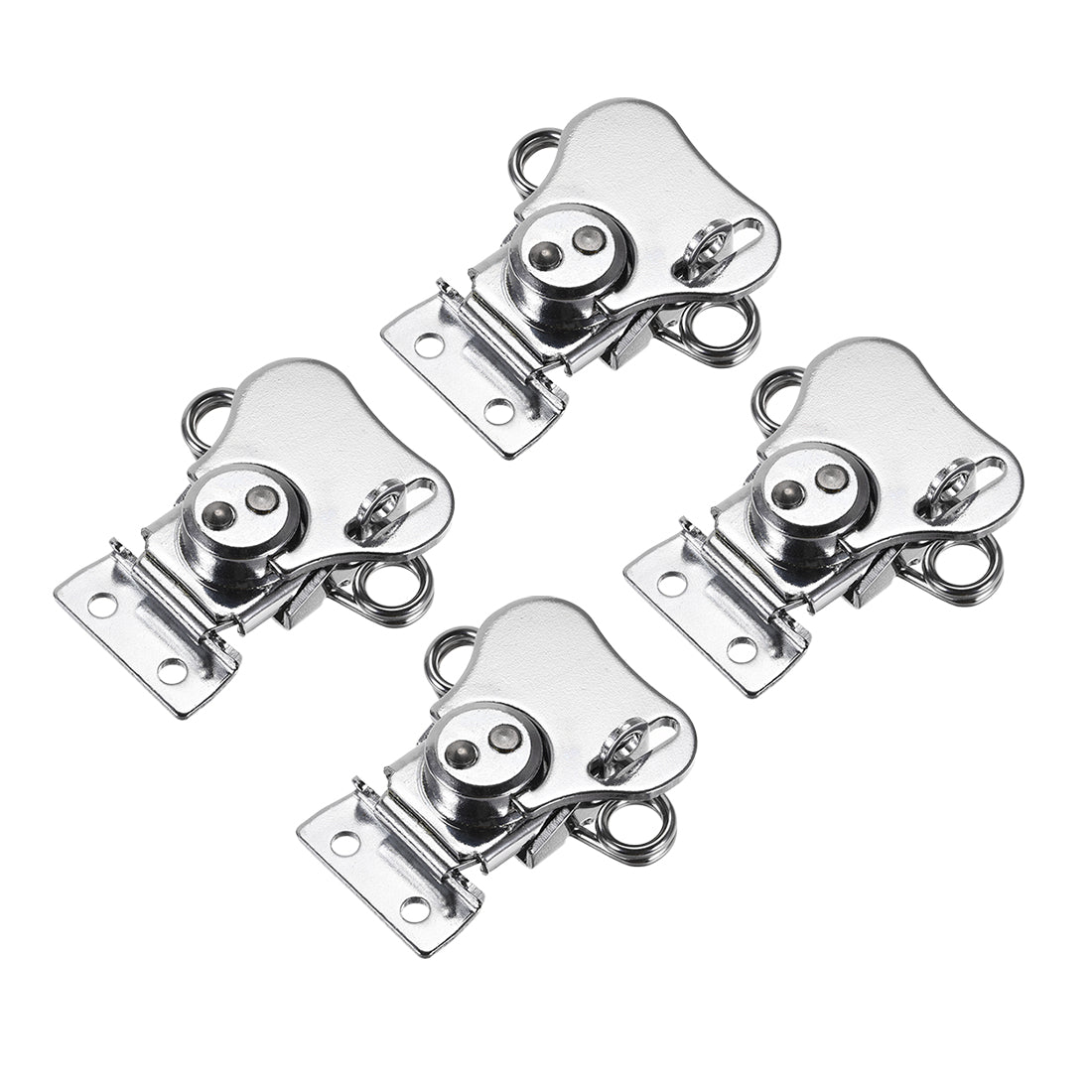 uxcell Uxcell Twist Latches, Iron Spring Loaded Butterfly Twist Latch for Box, 2.2x2" 4Pcs