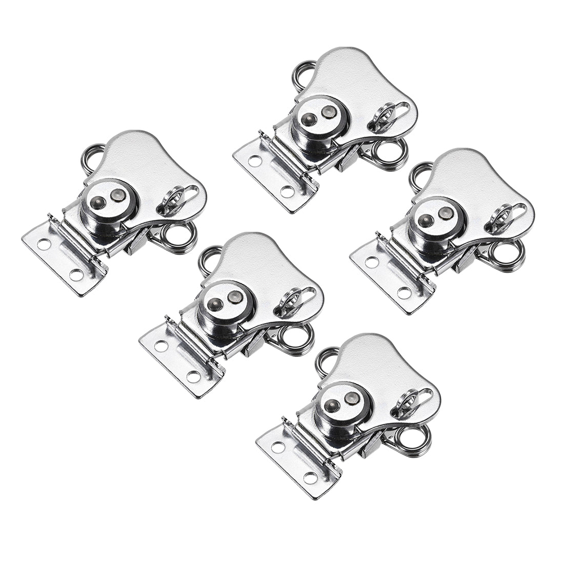 uxcell Uxcell Twist Latches, Iron Spring Loaded Butterfly Twist Latch for Box, 2.2x2" 5Pcs