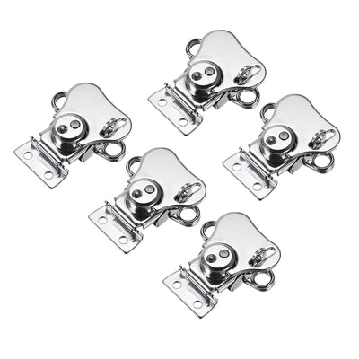 Harfington Uxcell Twist Latches, Iron Spring Loaded Butterfly Twist Latch for Box, 2.2x2" 5Pcs