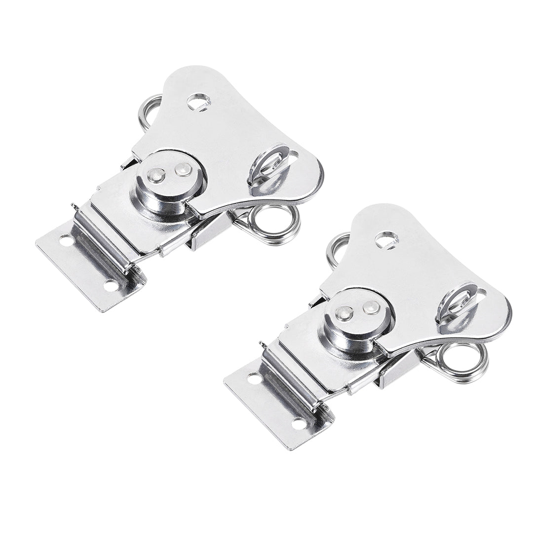 uxcell Uxcell Twist Latches, Iron Spring Loaded Butterfly Twist Latch for Box, 3.1x2.6" 2Pcs