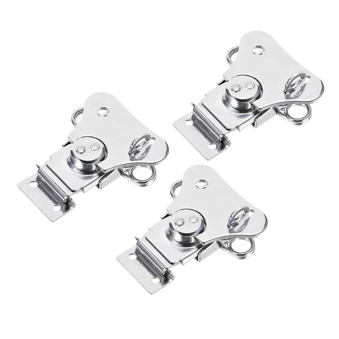 uxcell Uxcell Twist Latches, Iron Spring Loaded Butterfly Twist Latch for Box, 3.1x2.6" 3Pcs