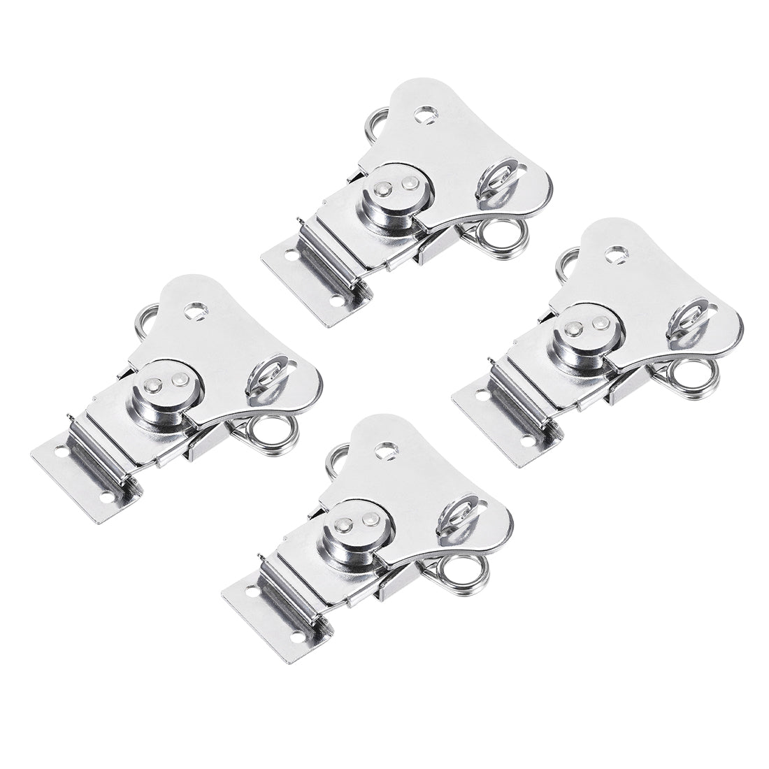 uxcell Uxcell Twist Latches, Iron Spring Loaded Butterfly Twist Latch for Box, 3.1x2.6" 4Pcs