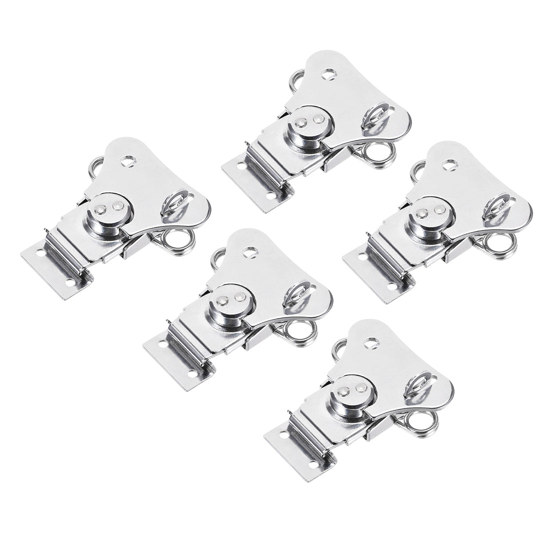 uxcell Uxcell Twist Latches, Iron Spring Loaded Butterfly Twist Latch for Box, 3.1x2.6" 5Pcs