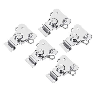 Harfington Uxcell Twist Latches, Iron Spring Loaded Butterfly Twist Latch for Box, 3.1x2.6" 5Pcs