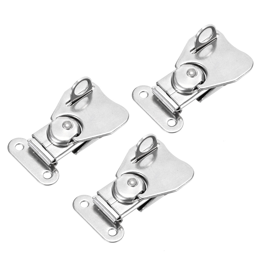 uxcell Uxcell Twist Latches, Stainless Steel Spring Loaded Butterfly Twist Latch 2.4x1.5" 3Pcs