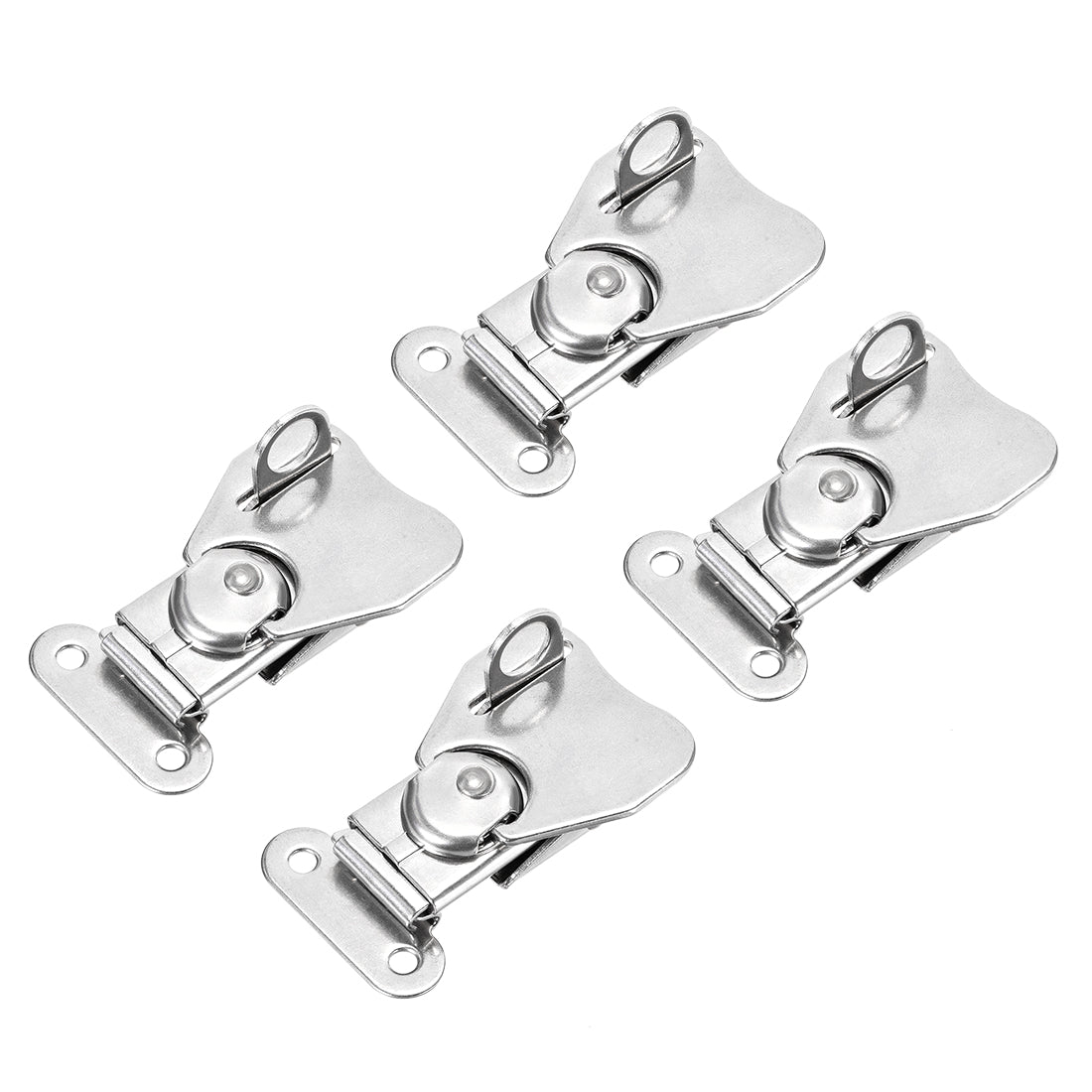 uxcell Uxcell Twist Latches, Stainless Steel Spring Loaded Butterfly Twist Latch 2.4x1.5" 4Pcs