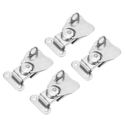 Harfington Uxcell Twist Latches, Stainless Steel Spring Loaded Butterfly Twist Latch 2.4x1.5" 4Pcs