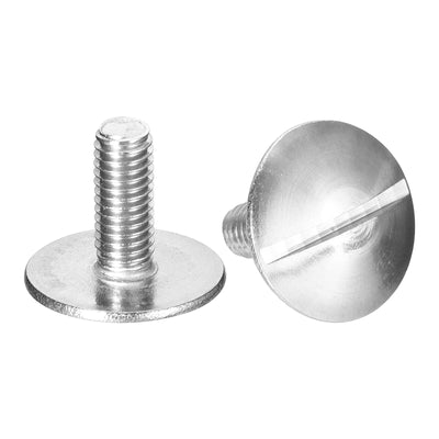 Harfington Uxcell M5x14mm Extra Large Flat Head Slotted Screws, 2pcs 304 Stainless Steel Bolts