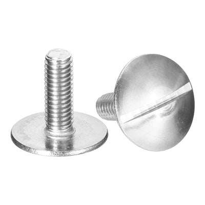 Harfington Uxcell M5x16mm Extra Large Flat Head Slotted Screws, 2pcs 304 Stainless Steel Bolts